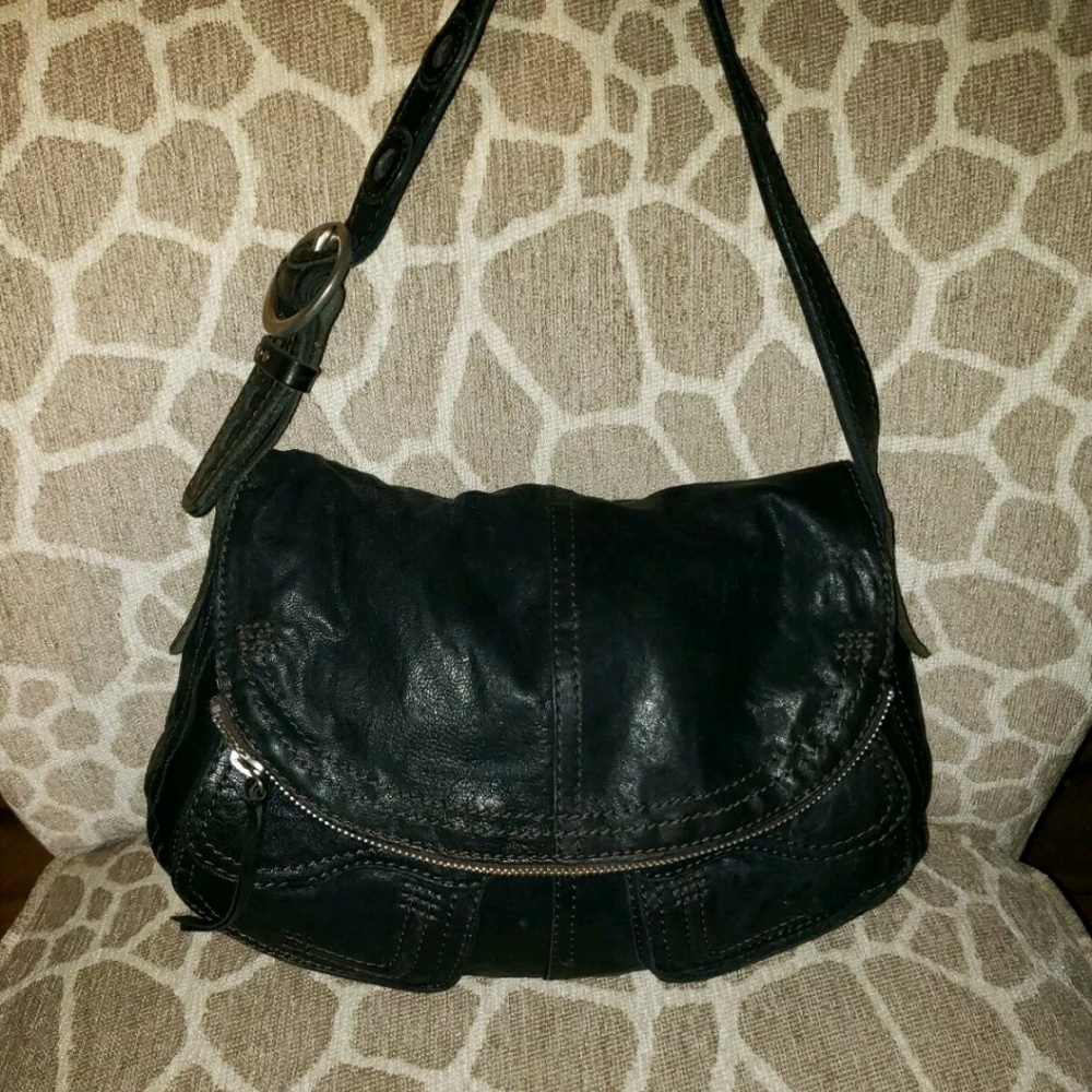 Navy Lucky Shoulder Bag